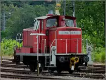 The shunter engine 363 153-8 taken in Saarbr�cken on June 22nd, 2009.