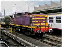 The shunter engine 910 taken in Luxembourg City on August 29th, 2004.