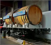 This wagon, used for transporting wine, was pictured at the museum Cit� du Train in Mulhouse on June 19th, 2010. 