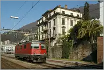 SBB Re 4/4 II 11130 in Locarno. 
25.03.2011