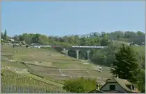 SBB 511 001  Berlin  to Lausanne and Re 460 with IC 727 to St. Gallen between Bossi�re and Grandvaux. 
15.04.2011