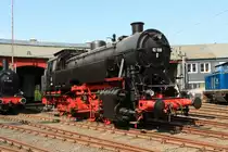 German Steam Locomotive  82 008 (ex 082 008-4) in the S�dwestf�lische Railroad Museum on 23.04.2011 in Siegen (Germany).