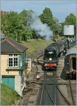 The Swanage Railway 34070 in Swanage. 
15.05.2011