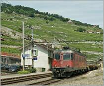 SBB Re 6/6 11635 in Rivaz. 
15.06.2011
