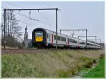 AM 96 double unit is running through Hansbeke on April 10th, 2009.