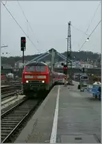 The DB 218 475-2 is arriving at Ulm Main Station.
16.11.2010
