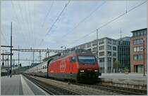 SBB Re 460 060-7 with an IC in Olten. 
25.06.2011 