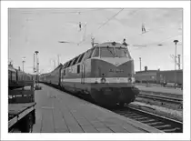 The DR 118 164-3 in Schwerin. 
September 1990