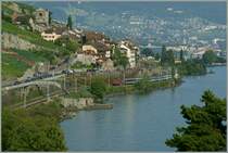 Re 460 044-1 with The IR 1732 by St-Saphorin. 
02.08.2011