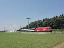 Re 460 with IR to Schaffhausen, Lyssach, 07.07.2011