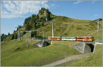 A BVB local train goes from The Col-de -Bretaye down to Villars.
18.08.2011