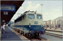 This isn't the local train to Weinfelden; this is the DB 110 223-4 in Konstanz. 
16.06.1992