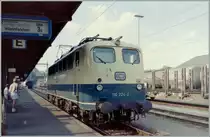 This isn't the local train to Weinfelden; this is the DB 110 223-4 in Konstanz. 
16.06.1992