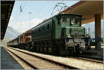 The Ae 4/7 and the Ce 6/8 14253 in Domodossola. 
20.08.2011
