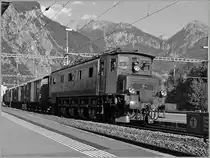 Ae 4/7 10976 with an historic Cargo Train in Martigny. 
20.08.2011