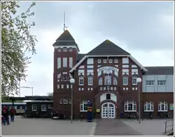 Den fina stationen i Wangerooge fotograferad den 7 maj 2012.