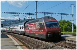 Re 460 094-6 anländer till Palézieux den 28 maj 2012.