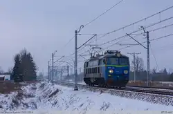 19.01.2024 | Międzyrzec Podlaski - ET22-662 left the station, going to Małaszewicze.