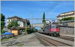 The SBB Re 420 346-9 in Rivaz.