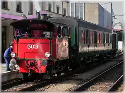 La locomotive à vapeur 503 prise à Rodange le 19 septembre 2004.